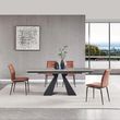 Cassino 6-10 Seater Grey Ceramic Extending Dining Table - 160cm-240cm