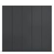 Rauch Wingview Lite 226cm 5 Door Wardrobe - Metallic Dark Grey