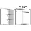 Rauch Slide 175cm 2 Door Sliding Wardrobe with Mirror - Artisan Oak