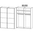 Rauch Evelyn 162cm 2 Door Sliding Wardrobe - Alpine White
