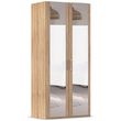 Rauch Evelyn 101cm 2 Door Wardrobe with Mirror - H 223cm - Sonoma Oak