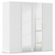 Rauch Evelyn 201cm 4 Door Wardrobe with Mirror - H 197cm - Alpine White