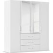 Rauch Evelyn 201cm 4 Door Combi Wardrobe - H 223cm - Alpine White
