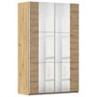 Rauch Kronach 131cm 2 Door Mirrored Sliding Wardrobe - Artisan Oak