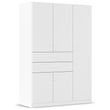 Rauch Maika 136cm 5 Door Wardrobe - H 197cm - Alpine White