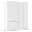 Rauch Maika 181cm 6 Door Wardrobe - H 210cm - Alpine White