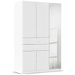 Rauch Maika 136cm 5 Door Combi Wardrobe - H 210cm - Alpine White
