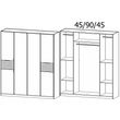 Rauch Ticao 181cm 6 Door Wardrobe - Alpine White