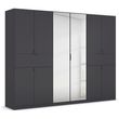 Rauch Ticao 271cm 10 Door Combi Wardrobe - Metallic Dark Grey