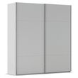 Rauch Contido 201cm 2 Door Sliding Wardrobe with Extras - Silk Grey