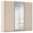 Rauch Contido 242cm 3 Door Sliding Mirror Wardrobe with Extras - Champagne
