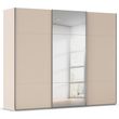 Rauch Contido 271cm 3 Door Sliding Mirror Wardrobe with Extras - Champagne Glass