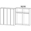 Rauch Monostar 181cm 4 Door Wardrobe - Alpine White