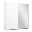 Rauch Belluno 181cm 2 Door Sliding Wardrobe with Mirror - Alpine White