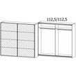 Rauch Belluno 226cm 2 Door Sliding Mirrored Wardrobe - Alpine White