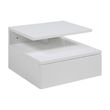 Ashlan White Painted 1 Drawer Wall Mounted Floating Bedside Table