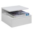 Ashlan White Painted 1 Drawer Wall Mounted Floating Bedside Table