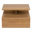 Ashlan Oak 1 Drawer Wall Mounted Floating Bedside Table