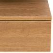 Ashlan Oak 1 Drawer Wall Mounted Floating Bedside Table