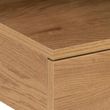 Ashlan Oak 1 Drawer Wall Mounted Floating Bedside Table