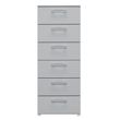 Rauch Skat Pure 6 Drawer Tall Chest - Silk Grey