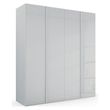 Rauch Skat Meridian 201cm 4 Door Wardrobe - Silk Grey and Silk Grey Glass