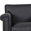Libra Lytham Black Leather Armchair