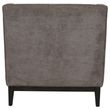 Libra Theodore Warm Grey Fabric Buttoned Armchair