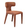 2 x Libra Milo Brown Fabric Dining Chair
