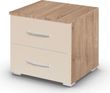 Rauch Aditio 2 Drawer Bedside Cabinet - Sonoma Oak and Champagne