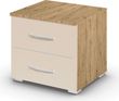 Rauch Aditio 2 Drawer Bedside Cabinet - Artisan Oak and Champagne