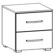 Rauch Aditio 2 Drawer Bedside Cabinet - Metallic Dark Grey