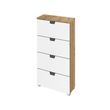 Rauch Aditio 4 Drawer Narrow Chest - Artisan Oak and Alpine White