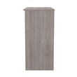 Milan Grey Gloss and Grey Oak 3 Drawer Single Dressing Table