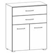 Rauch Aditio 2 Door Cupboard with 2 Top Drawer - Champagne and Alpine White