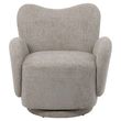 Libra Bingham Taupe Fabric Swivel Armchair