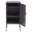 Academy Grey Metal 1 Door Cabinet