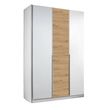 Rauch Bellezza 141cm 3 Door Wardrobe - Alpine White and Artisan Oak