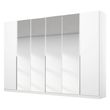 Rauch Memphis 271cm 6 Door Wardrobe with Mirror - Alpine White