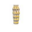 Beige and Grey Stripes Ceramic Large Vase