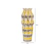 Beige and Grey Stripes Ceramic Large Vase