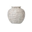 Handmade Antique White Terracotta Pot