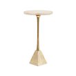 Ella Cream Marble Round Side Table