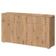 Rauch Alabama 3 Door Medium Sideboard - 120cm - Artisan Oak