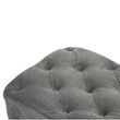Alea Grey Velvet Fabric Hall Bench