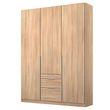 Rauch Alabama 136cm 3 Door Wardrobe with Drawer - Sonoma Oak