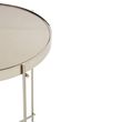 Allure Grey Mirrored Round Side Table