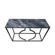 Alora Marble Effect and Metal Console Table