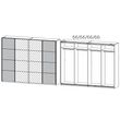 Rauch Syncrono 271cm 4 Door Sliding Wardrobe with Mirror - Silk Grey and Alpine White