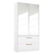 Rauch Skandi 91cm 2 Door Mirrored Wardrobe - Alpine White